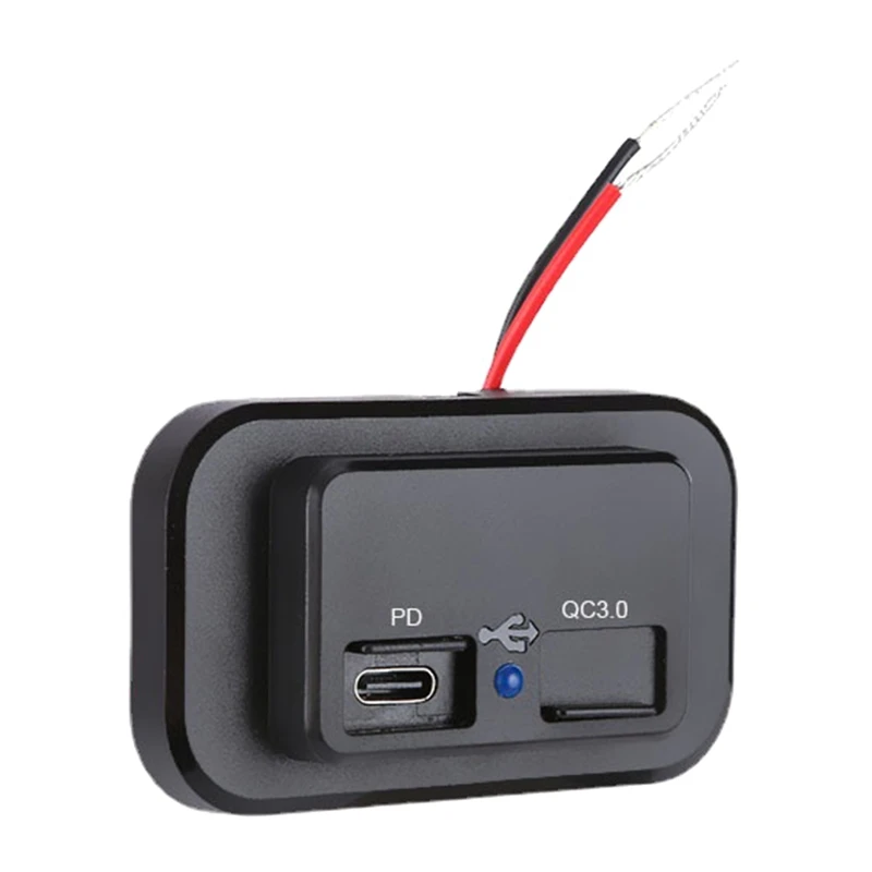 

Автомобильное зарядное устройство USB C 18 Вт, мини-быстрый USB-адаптер автомобильного зарядного устройства PD для двухпортового