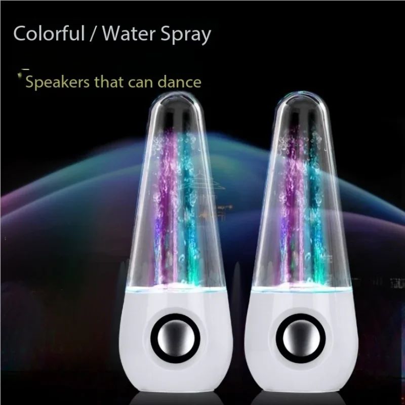 Water Music Fountain Caixa De Som Bluetooth Speaker Dancing Light for PC Laptop For Phone Portable Stereo Sound Box Soundbar