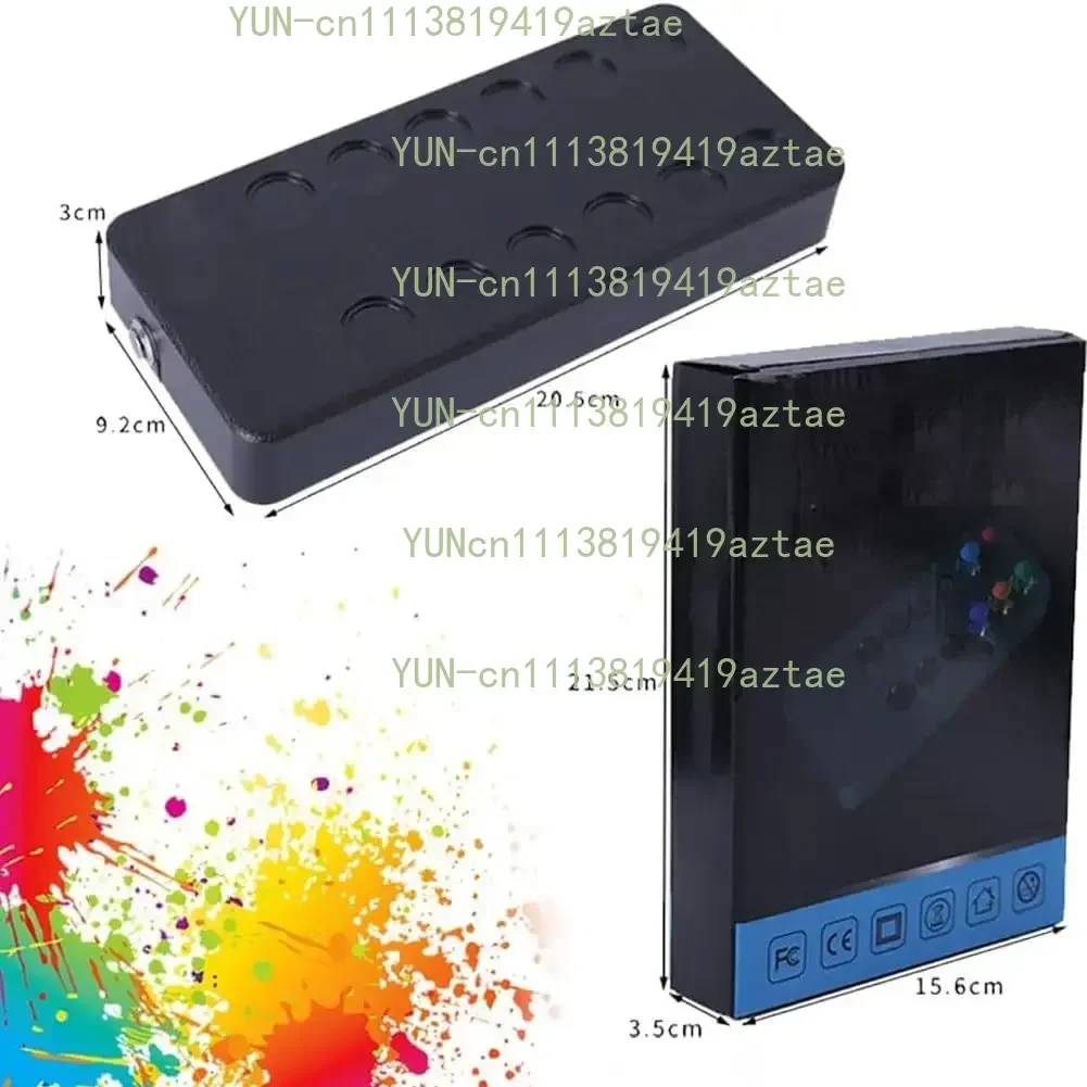 Tattoo Pigment Magnetic Stirrer Professional Makeup 3D Vortex Strong Magnetic Battery Powered Automatic Ink Mixer Machine