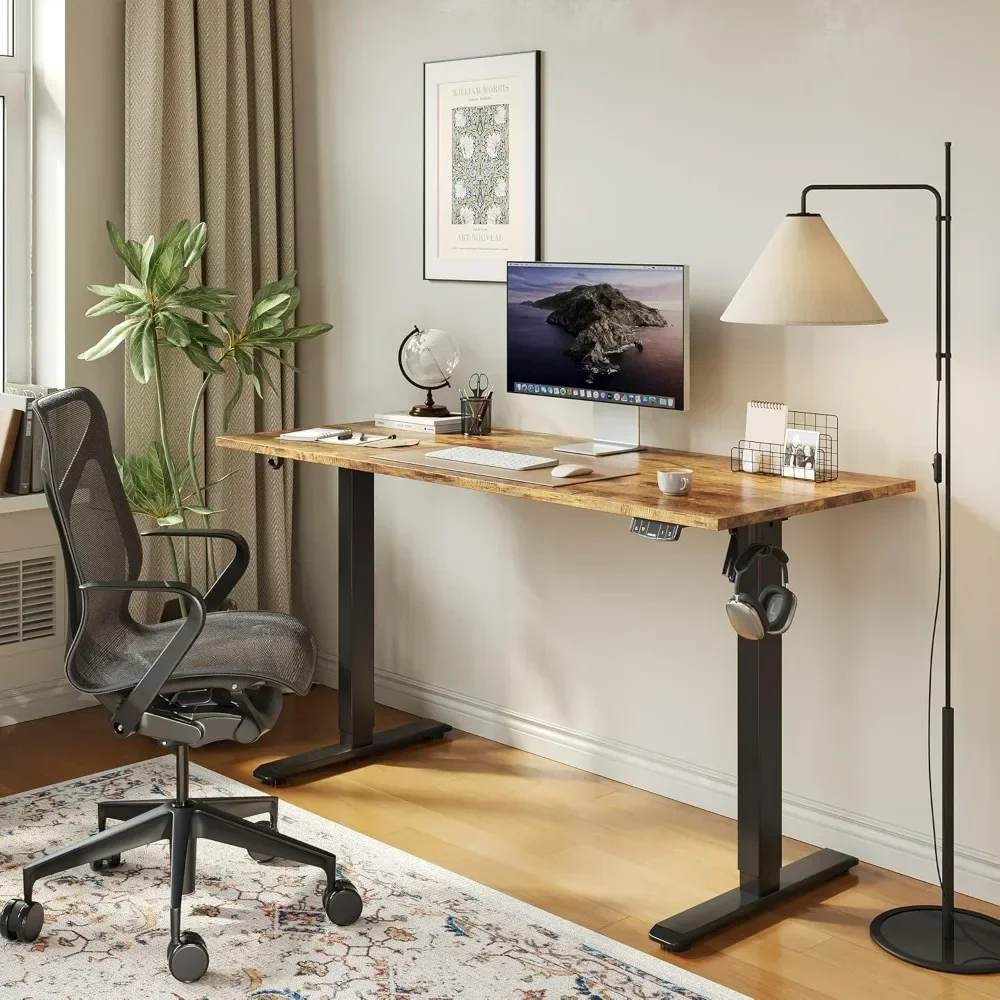 Standing Desk, 48 x 24 Inches Height Adjustable Desk, Sit Stand up Desk for Work Office Home, Ergonomic Rising Computer