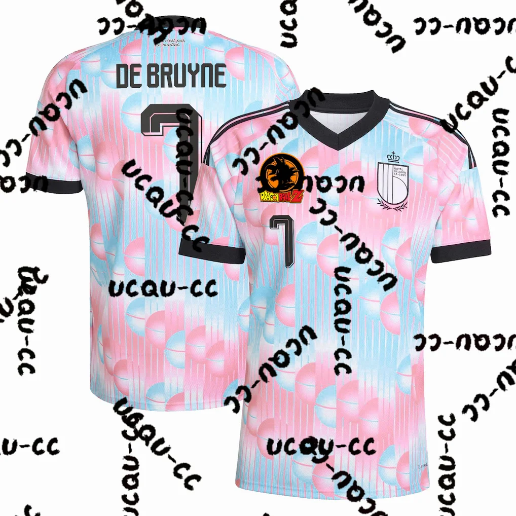 2026 Dragon Ball Z x Belgium Men's Jersey, Football Soccer T-Shirt, Anime Fan Sportswear, Casual Athletic Apparel