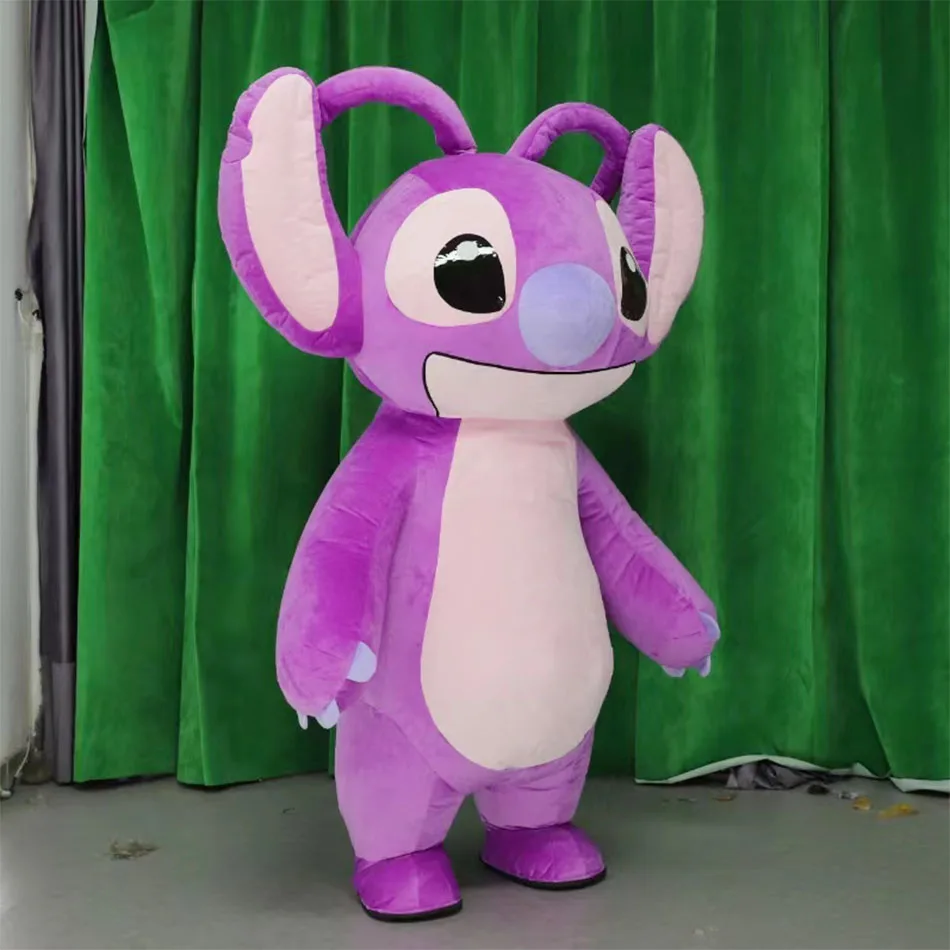 Disney Inflatable Stitch Mascot Costume  Advertising Christmas Halloween Adult Fursuit Funny Mascot Animal No Battery Christmas