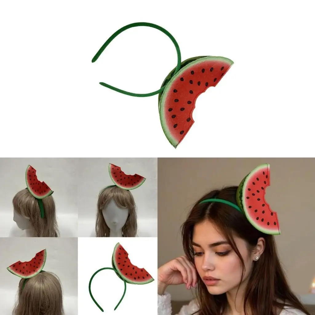 

Exotic Hawaiian Watermelon Headpiece Cosplay Fruit Theme Headband for Birthdays