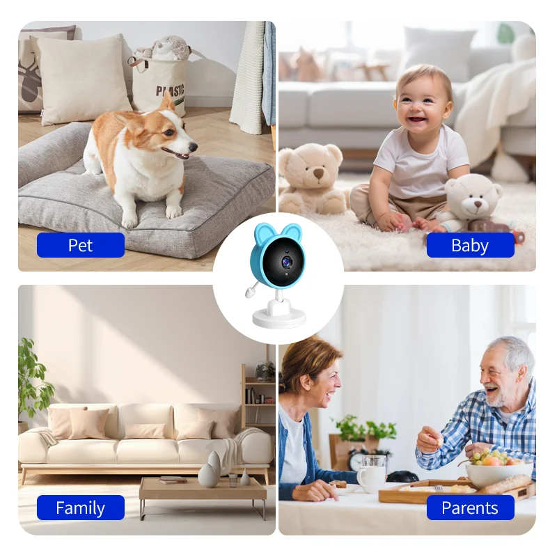 New 2.8-inch wireless video baby monitor night vision temperature monitoring 2-way audio calls baby sitter security camera