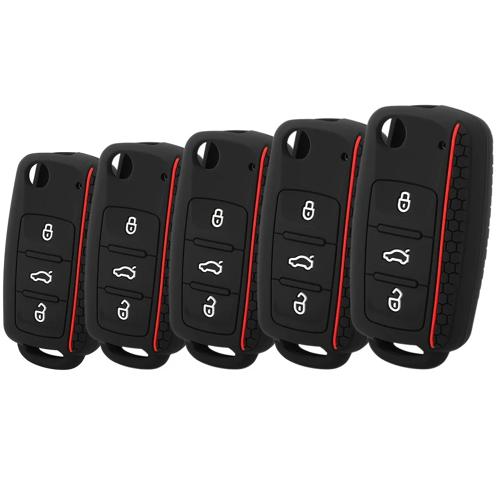 

Car Key Case Keys Cover Protection Shell Bag For VW For Volkswagen Polo iguan Passat Golf Jetta Lavida Skoda Octavia