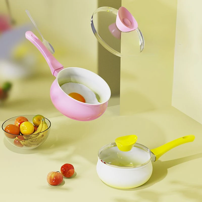 السيراميك وعاء الحليب الصغيرة المنزل غير عصا الطفل الغذاء عموم المطبخ طباخ الغاز التعريفي طباخ العالمي لحظة الغليان المعكرونة وعاء