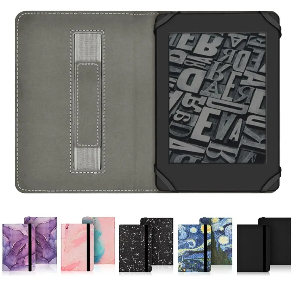 

6 inch e-Reader Cover with Hand Strap Full Protection Shell for Kindle 10/11th Paperwhite 1/2/3/4 Universal Protective Case