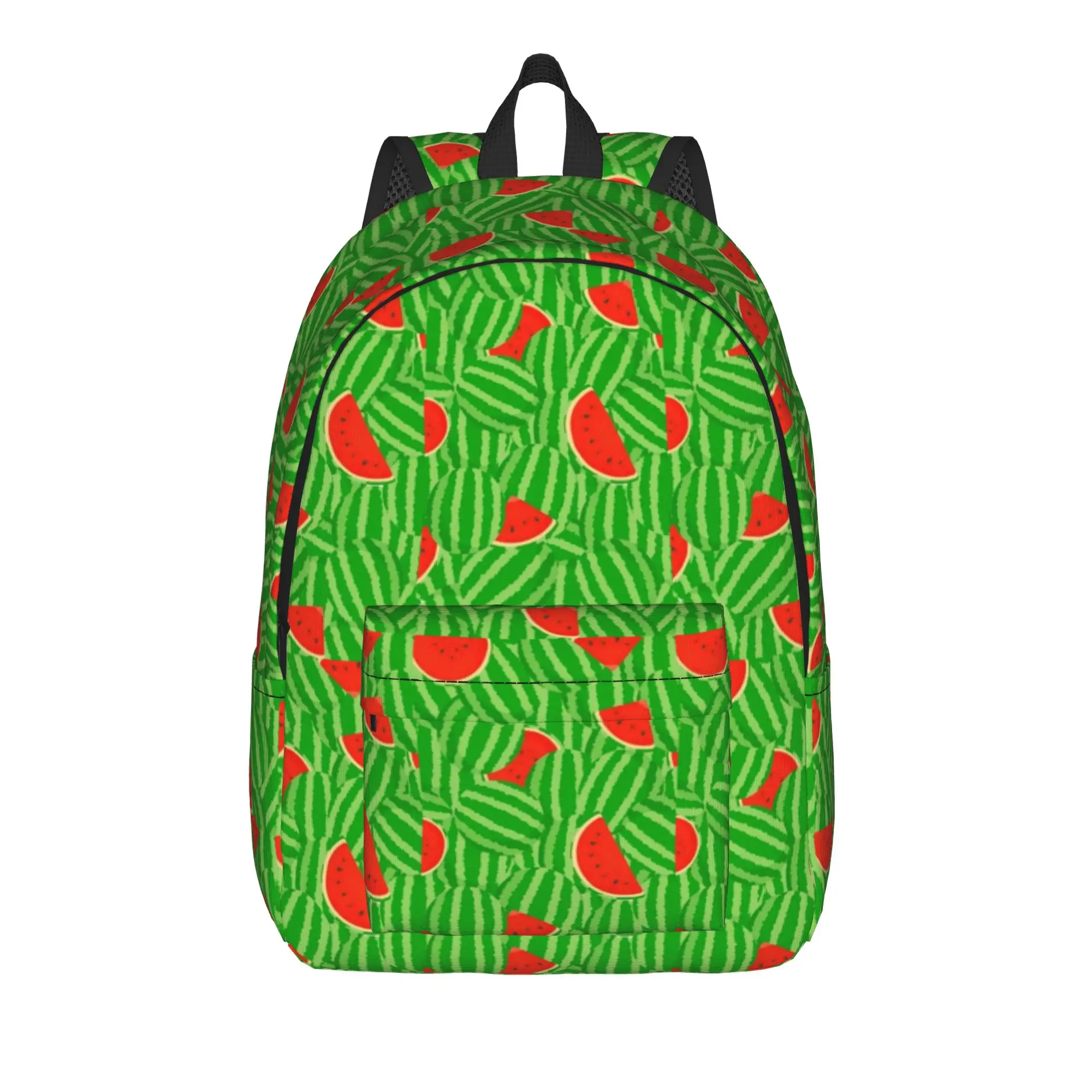 Watermelon Fruit Print Backpack  Cycling Backpacks Boy Stylish School Bags Designer Breathable Rucksack