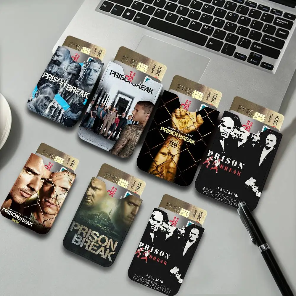 Prison Break Classic TV Serie Light Soft Leather Mini Card Holder, Ultra Slim Credit Card Wallet for Unisex Pocket Card Storage