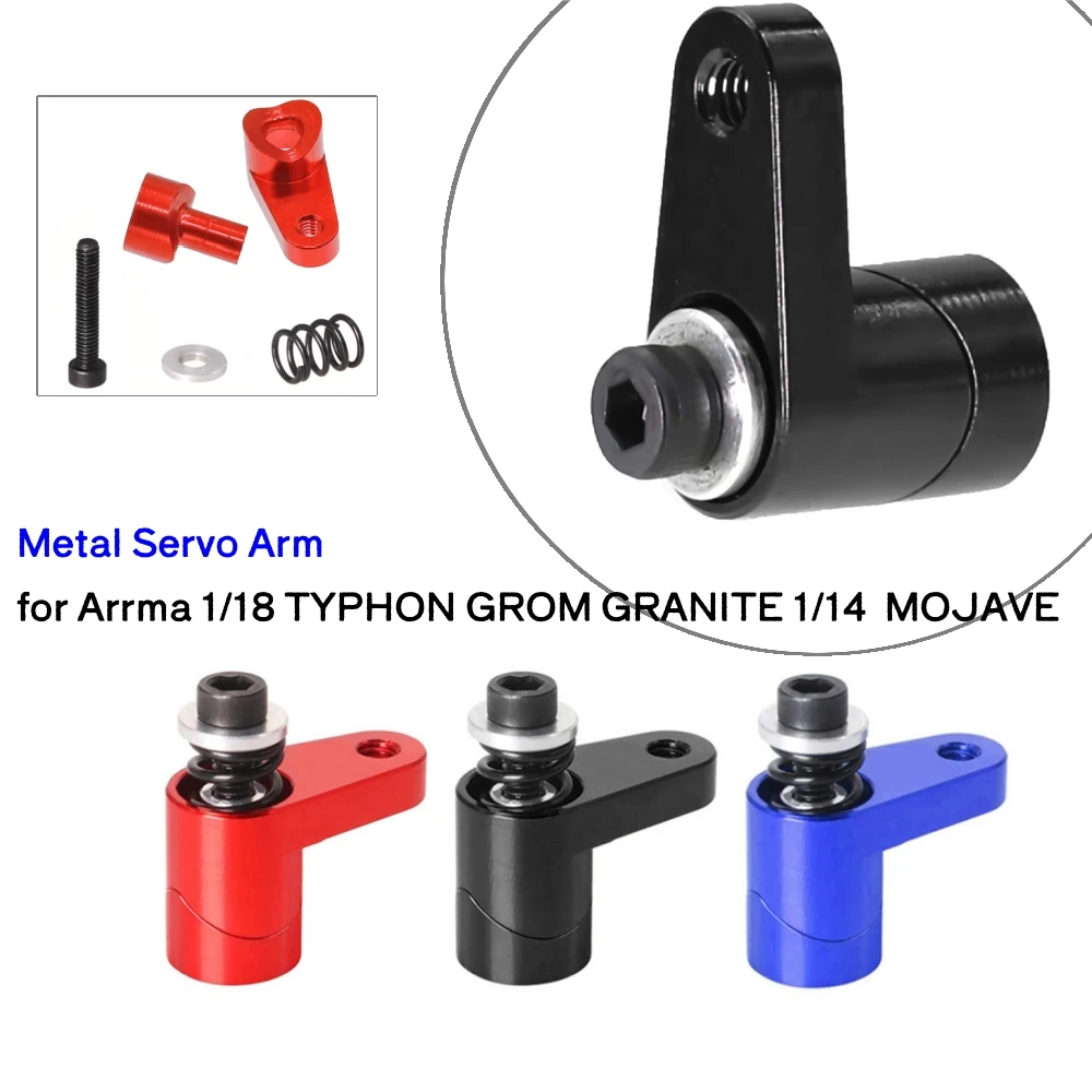 

For Arrma 1/18 TYPHON GROM GRANITE 1/14 MOJAVE Frame 20T Metal Servo Arm LY156 RC Car Accessories