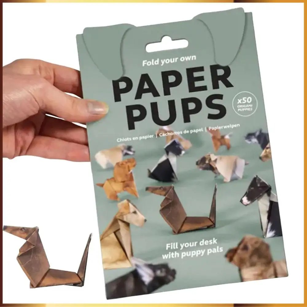 

50 шт. декоративный набор для рукоделия из бумаги ручной работы с животными, складной набор бумаги «сделай сам», набор оригами с кошками для украшения дома, подарки