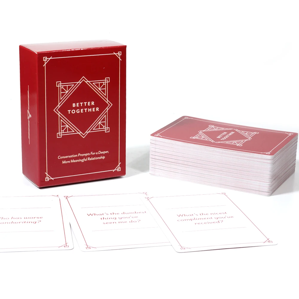Conversation Prompts For A Deeper More Meaningful Relationship Couples Game Date Night Card Deck For Couples Conversation Starte