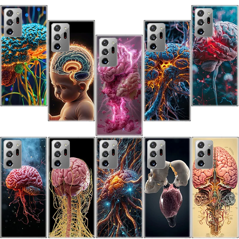 

The Cerebral Cortex And Key Components Phone Case For Samsung Galaxy S25 Edge S24 S23 FE S22 S26 Ultra S21 S20 S10 Plus Capa