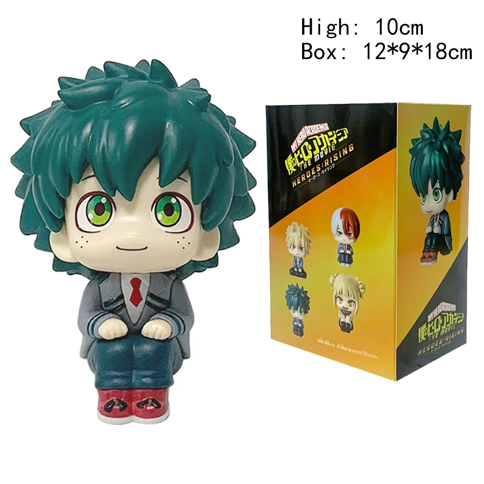 10cm My Hero Academia Cute Ver. Midoriya All Might Bakugou Shoto Ochaco Look Up Figurka Akcji PVC Boku no Hero Prezent Lalka Model