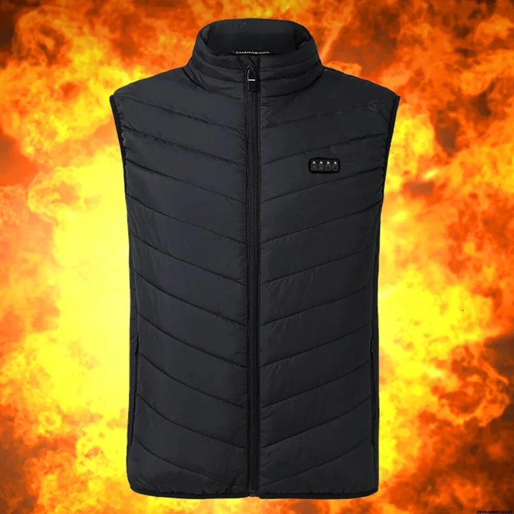 Rompi Berpemanas 21 Area Jaket Pria Berpemanas Musim Dingin Wanita Pemanas Listrik Usb Jaket Gunung Pria Rompi Termal Penghangat Tubuh Mantel Berlapis