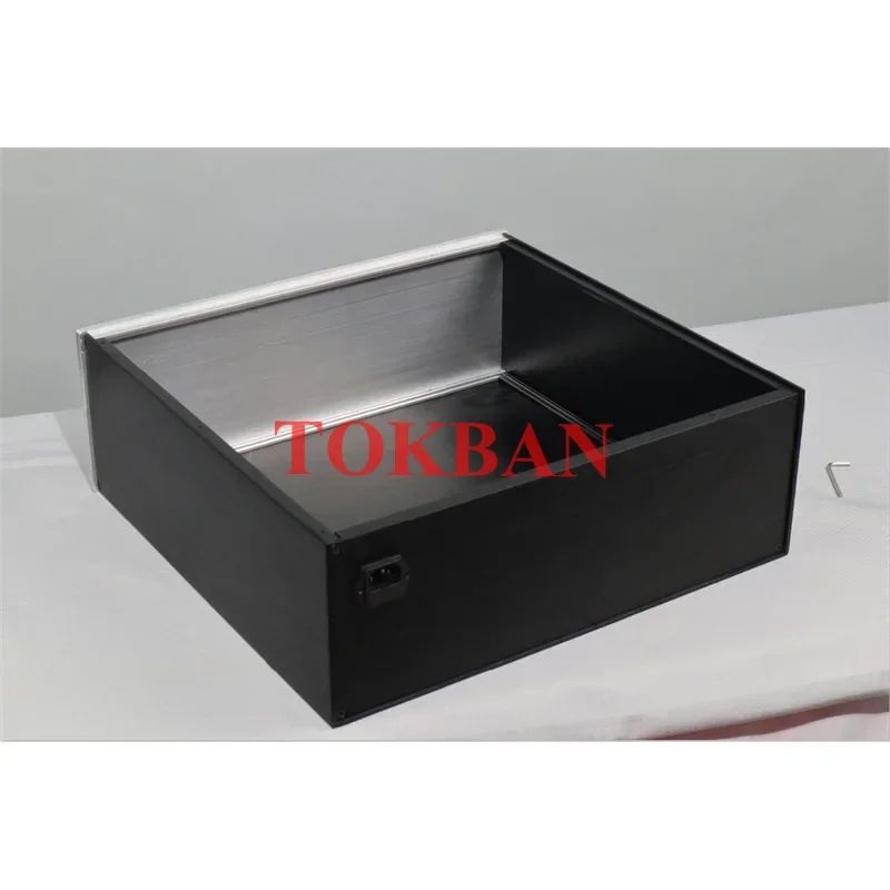 Tokban 430*408*150mm All Aluminum Power Amplifier Chassis Enclosure for Preamplifier HIFI Amplifier Audio Case Shell