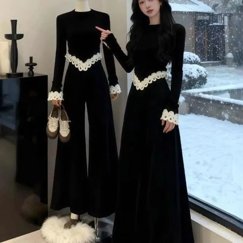 Huge Good-looking Early Autumn Korean Temperament Ootd Wear Super Fire Age Reduction Cold Rich Daughter Miu Popular Suit