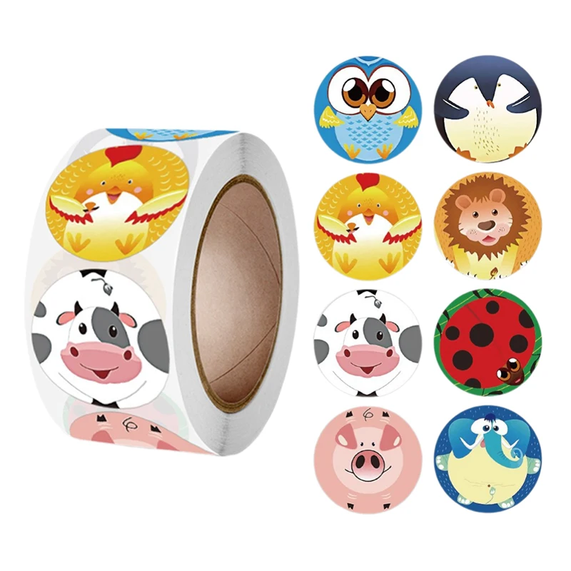 500pcs Cartoon Round Rice Ball Packaging Bag Stickers Nori Seaweed Bags Sticker Sushi Making Mold Tools Bento Accessories 1 Roll