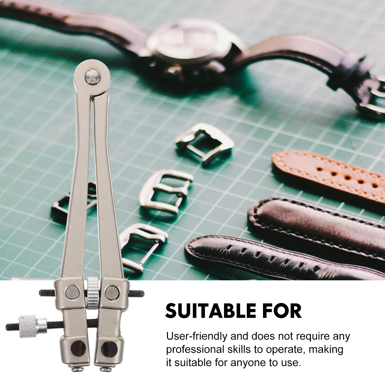 

Watch Back Case Opener V-Shaped Precision Tool for Easy Replacement No Expert Skills Needed Lightweight Travel-Friendly
