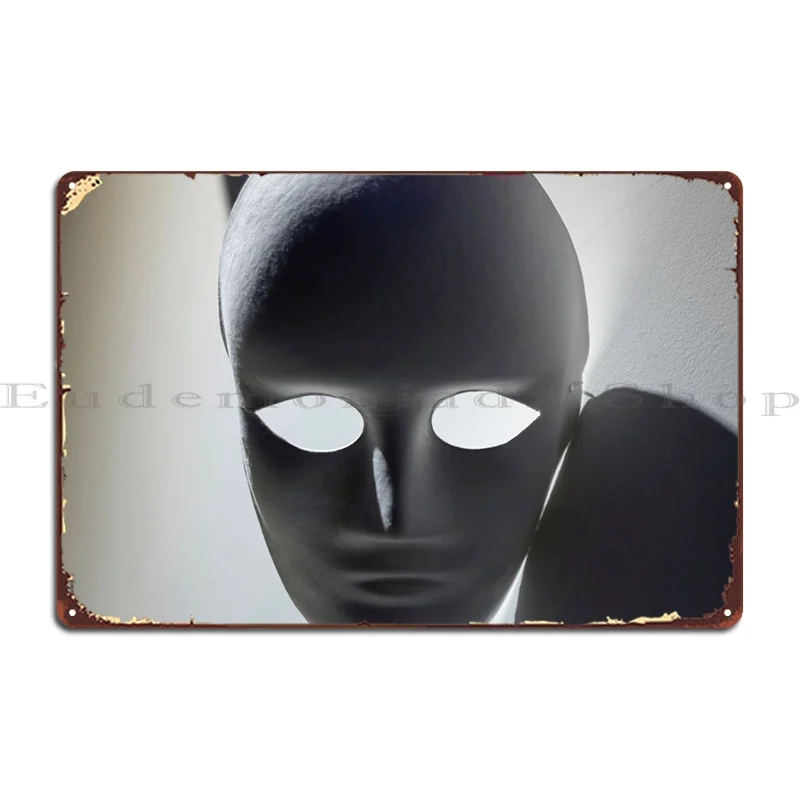 Mask Disquieting Shadows B Metal Plaque Poster Create Poster Garage Plaques Design Custom Tin Sign Poster