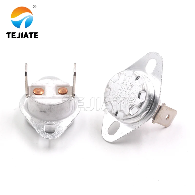 Interruptor de controle de temperatura, controlador de temperatura, interruptor normalmente fechado, cerâmico, KSD302, 95-180 ℃, 250V, 16A