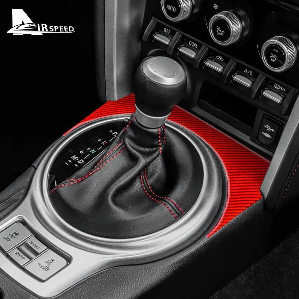 Sticker For Toyota GT86 Subaru BRZ 2012-2020 Car Gear Shift Panel Cover Protector Interior Trim Real Carbon Fiber Accessories