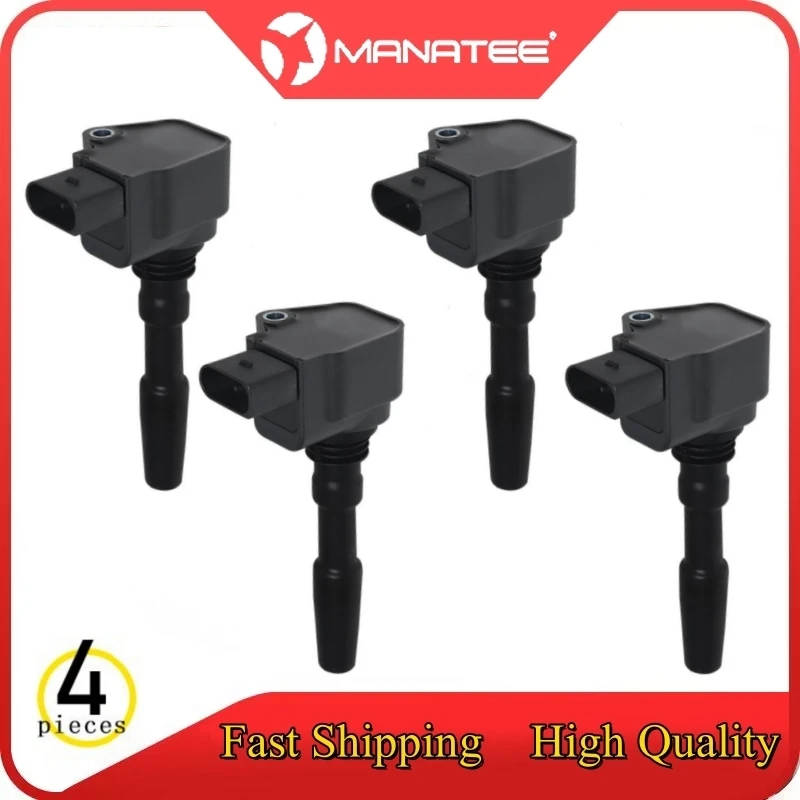 4 PCS A​uto Ignition Coil For AUDI A6 C7 2012-2018/A7 2013-2018/A8 D4 2013-2015 For BENTLEY CONTINENTAL 2013-2018 079905110H