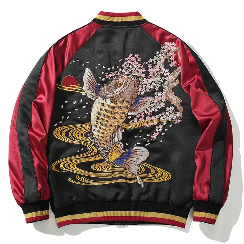 

Изысканные мужские куртки в стиле Харадзюку с тяжелой вышивкой, осенние, высшего качества, удобного кроя, на молнии, Chamarras Para Hombre