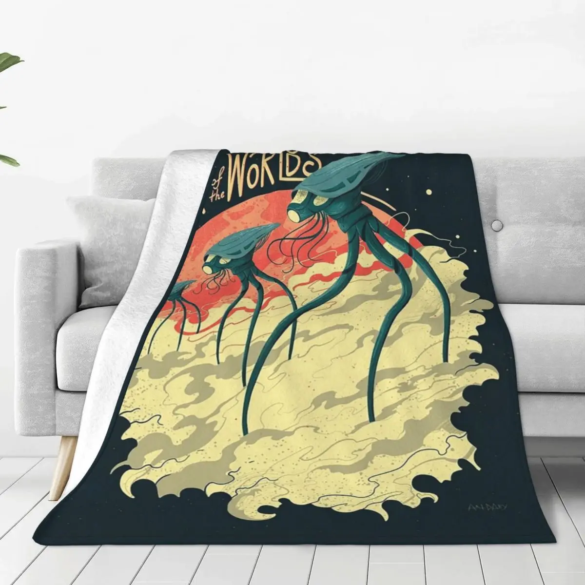 War Of The Worlds Blankets Flannel Warm Sofa Throw Blankets For Home Bedroom Outdoor Throws Bedspread Quilt