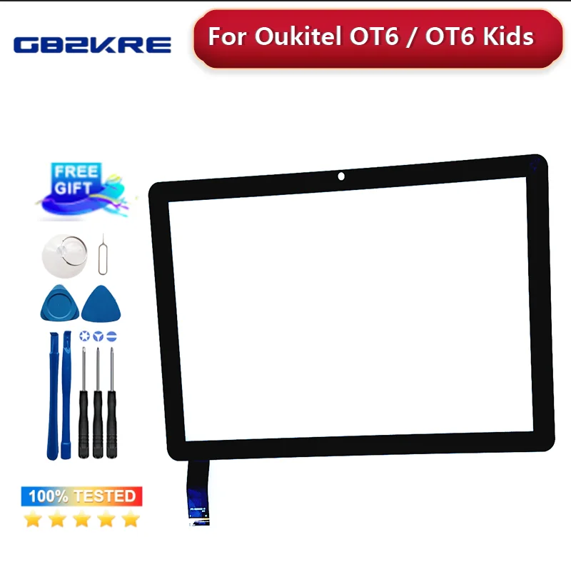 

100% New Original Touch Screen For Oukitel OT6 OT6 Kids 10.1 Inch Touch Screen Digitizer Assembly Digitizer Replacement Glass