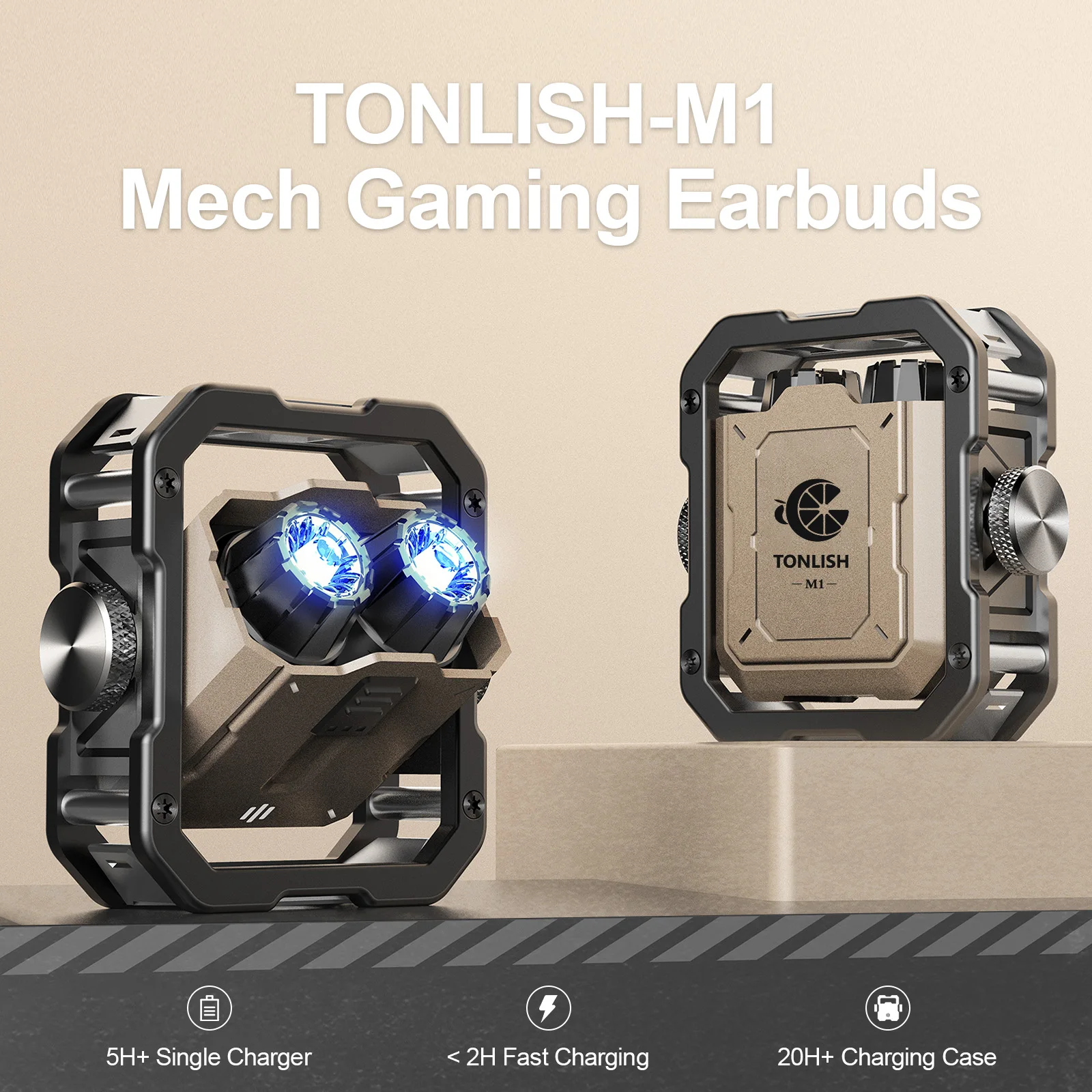 Imagem -04 - Tonlish-inva-s 03 Tws Auscultadores sem Fio para Jogos Estéreo Hifi Fones de Ouvido Bluetooth Fidget Earbuds Fones de Ouvido Esportivos