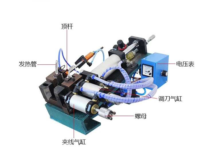 Hot stripping machine Semi-automatic oblique back cutting machine Braided wire Pneumatic electric type