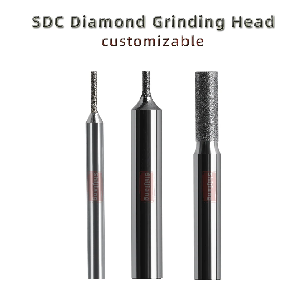 Precision CNC Machining Tool 150# 200# SDC Diamond Alloy Bonded Grinding Rod Inner Hole Grinding Head Customizable
