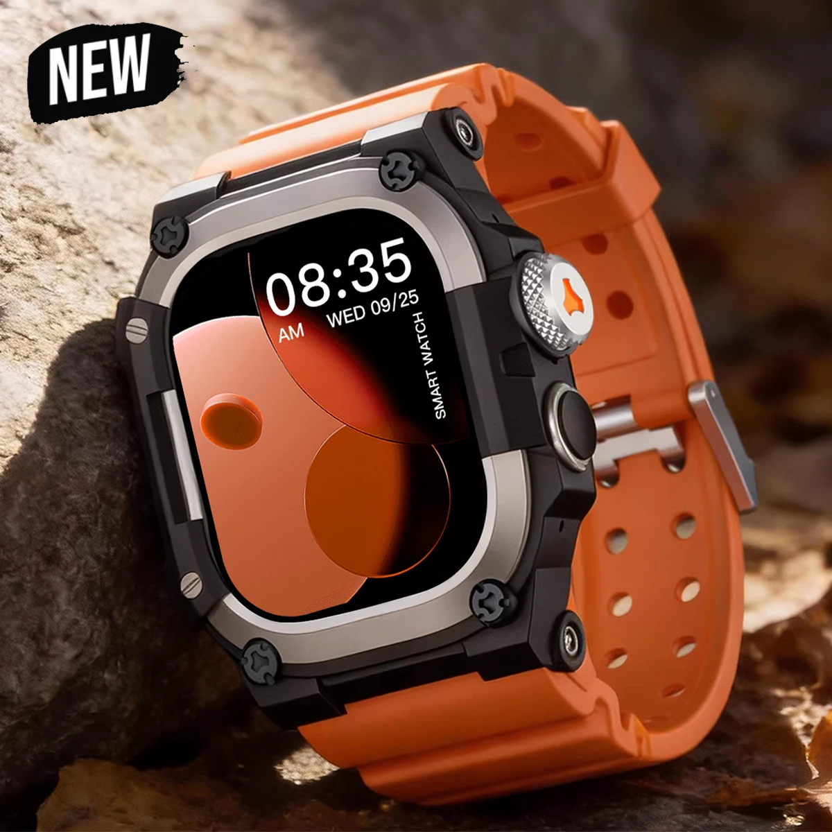 

Силиконовый ремешок + металлический корпус для Apple Watch Ultra 3 2 1, спортивный ремешок, защитный бампер для Iwatch Ultra 49 мм, TPU бампер, мужской ремешок