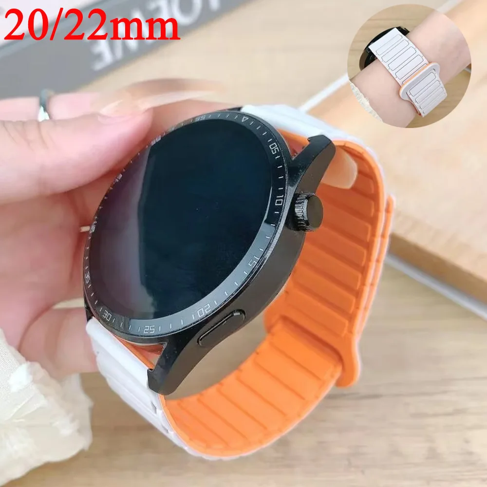 20 22mm Magnetische Schleife Für Amazfit Balance 2/Bip 6 5/Xiaomi S4/Samsung Silikon armband Armband Für Huawei GT5 GT4 GT3 Strap