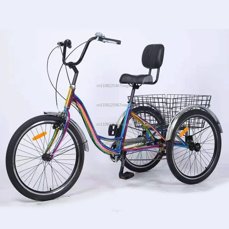 Snow Tires Electric Tricycle for 7-Speed Fat Tire 3-Wheel Electric Cargo Bike