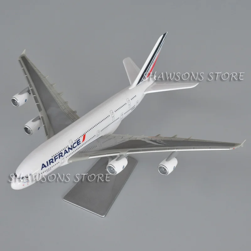 1:250 Scale Model Plane Toy Airbus A380 Aerobus Air France Airliner Aircraft Miniature Replica Airplane