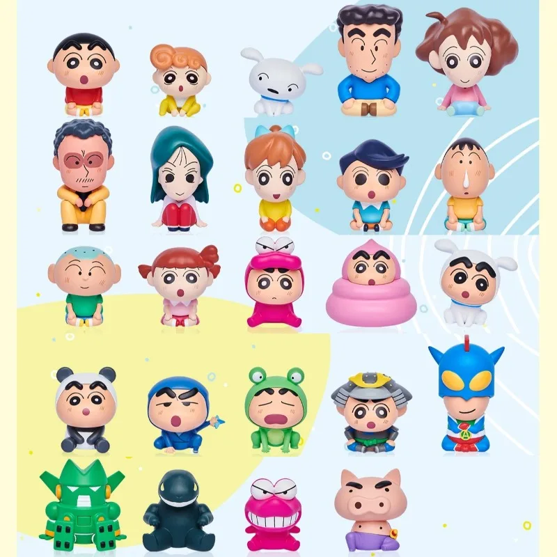 Figurka Crayon Shin Chan Nohara Shinnosuke Tsuru Bochan Sato Masao Sakurada Nene Blind Box Zabawka dla Dzieci
