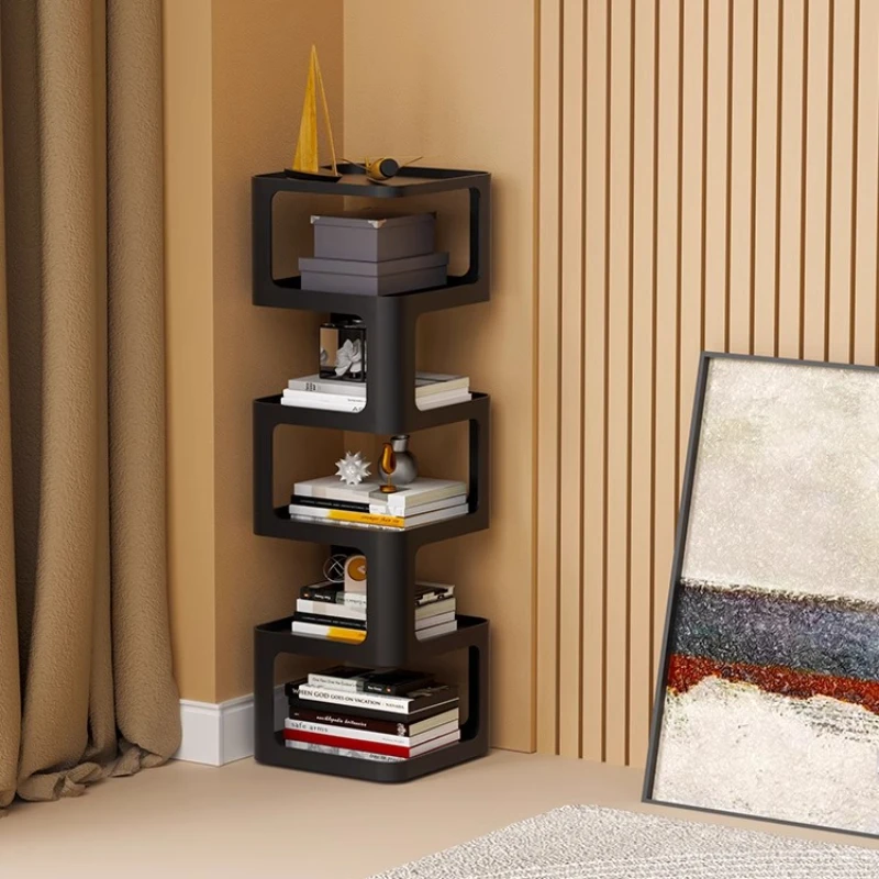 

Creative children's bookshelf vertical shelf floor shelf office living room wrought iron desk corner bookcase
