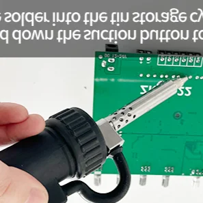 電気真空はんだ吸盤プラスチックステンレス鋼電気錫はんだ付け修復ツール-euプラグ付き-回路基板組立用