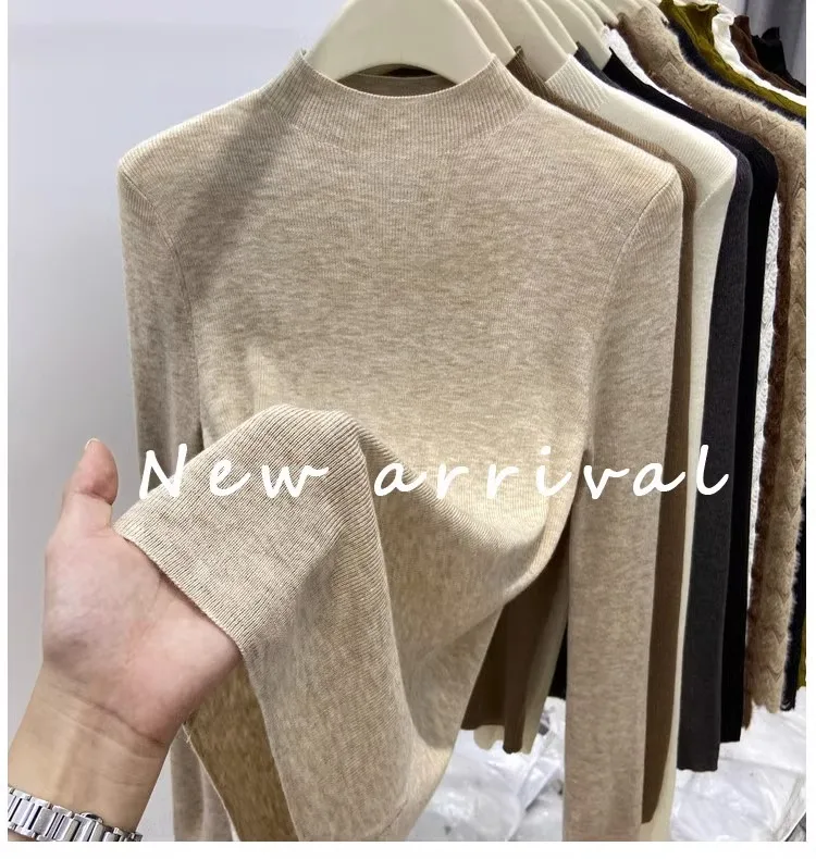 Autumn Winter Turtleneck Sweater Women 2026 Solid Slim Pullover Warm Casual Jumpers Korean Fashion Knitwear Base Layer Tops