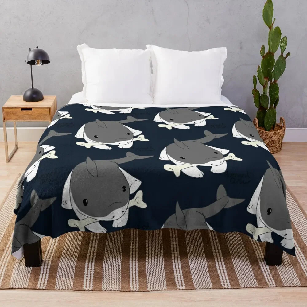 Jeff the Landshark! Throw Blanket Cozy Throw Blanket for Bed Sofa Chair