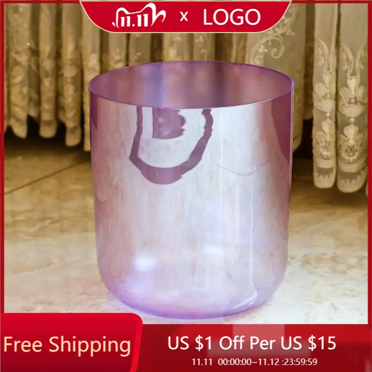 STAR LINKUP Handcrafted Alchemy Crystal Bowl 8.5 Inch 432Hz for Mindfulness & Energy Healing (Model M7082)