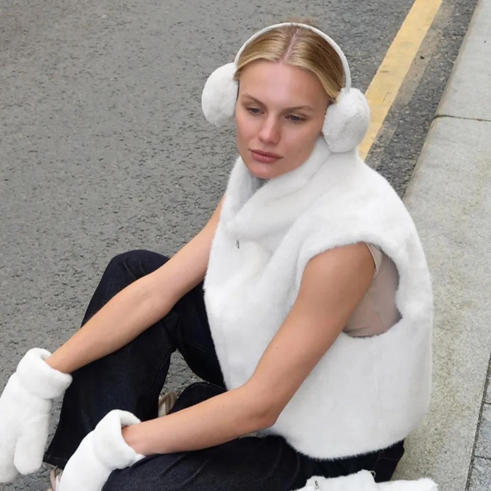 الخريف والشتاء النساء فو الفراء سترة لطيف سيدة الموضة الصلبة سميكة الدافئة السفر اليومي الحرم الجامعي حفلة سستة سترة سترة