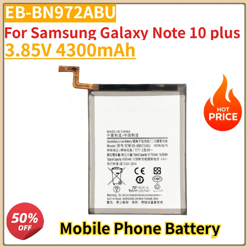

High Quality 3.85V 4300mAh Mobile Phone Battery EB-BN972ABU For Samsung Galaxy Note 10 plus Replacement Battery