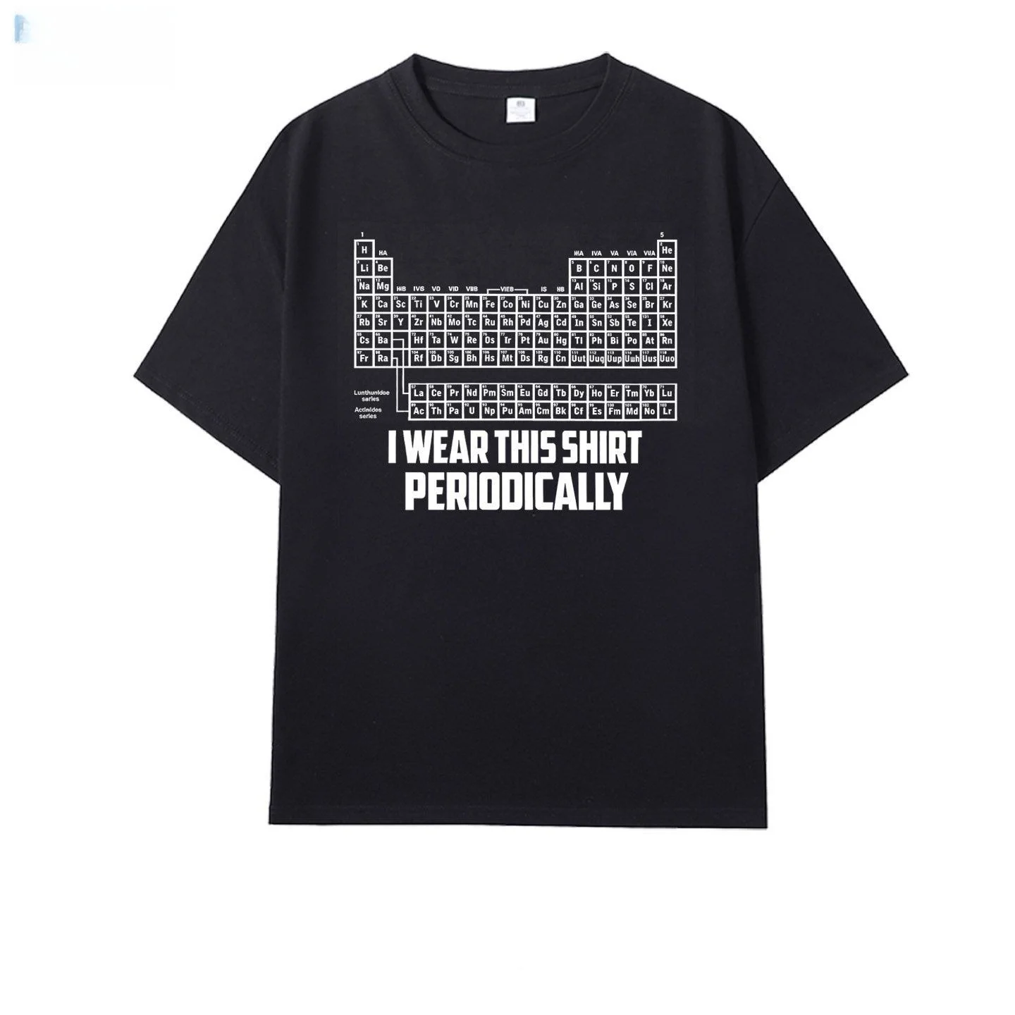 2026 New Edition Periodic Element Ryan Gausslin Pattern Printed Loose Men's and Women's Short-Sleeved T-Shirt Top