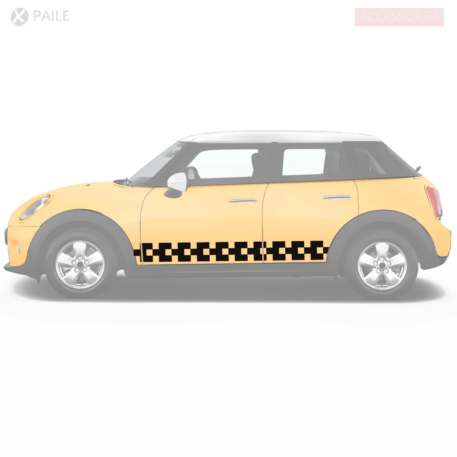 

2pcs Sticker Doors Stripes Vinyl Decal Graphics Customize For Universal, MINI cooper R50 R53 R55 R56 R57 R59 R60 F55 F56 F60