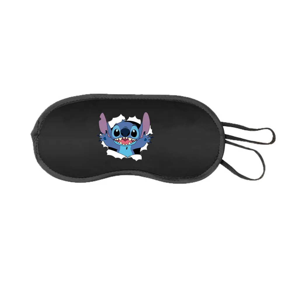 Cute Disney Stitch Girls Mask Sleeping Eye Mask Eyeshade Cover Shade Eye Patch Women Men Disney Soft Blindfold Travel Eyepatch