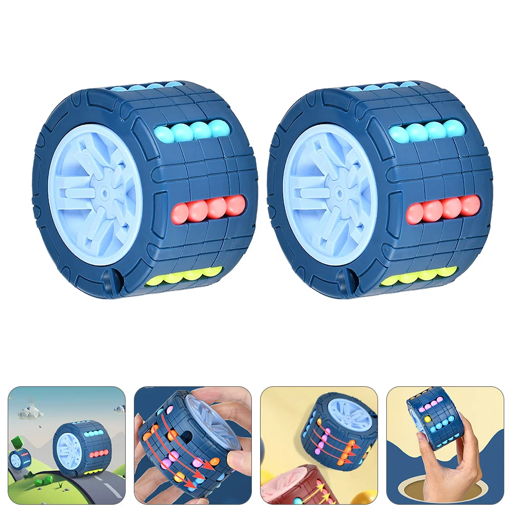 2개입 손가락 끝 콩 모양 구슬 스트레스 해소 장난감 어린이 교육용 스트레스 해소 선물