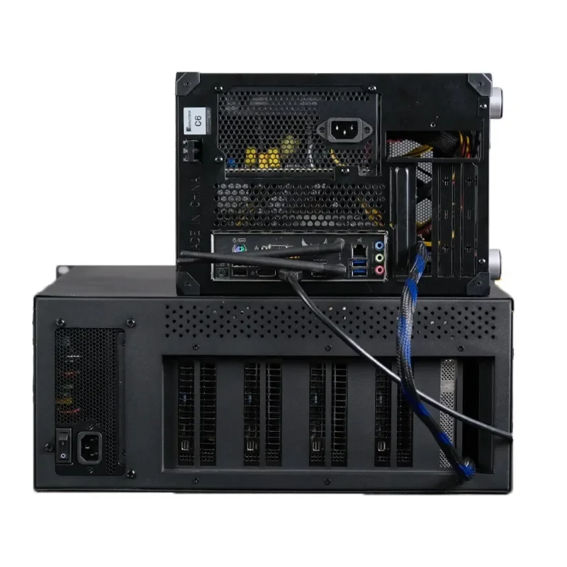 Expansion Case Dock | 4 Graphics Card Expansion Case artificial intelligence  PCIe 4.0 Rack
